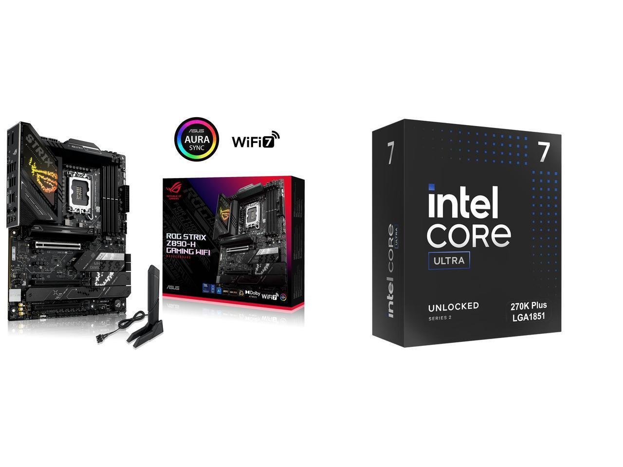 Z890 Wi-Fi 7 Motherboard - Mainboard-CPU-Kombination - ASUS ROG STRIX Z890-H