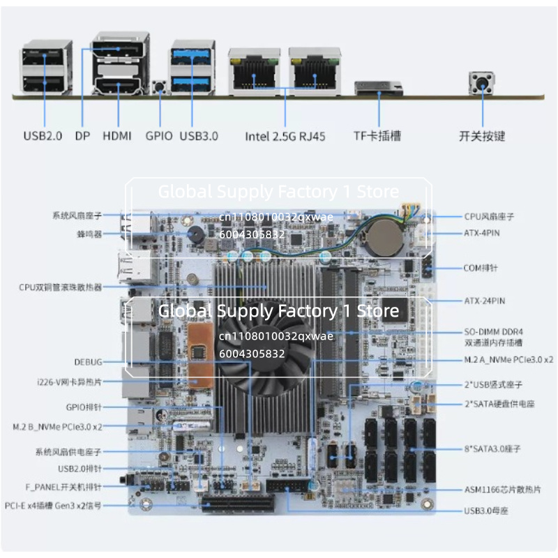 NAS-Motherboard Mini ITX M11 m – Mini Itx Dual 2.5G Nas Motherboard Bewertung und Preis