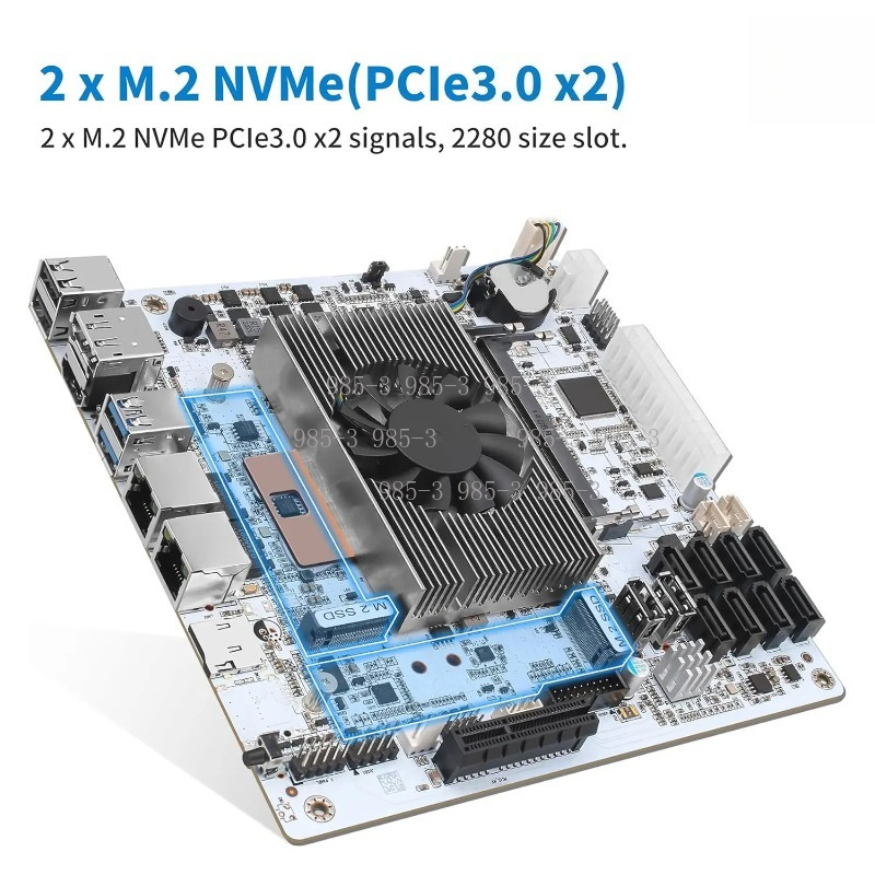 Weißes Mini-ITX M11 NAS-Mother – Mini Itx Dual 2.5G Nas Motherboard Bewertung und Preis