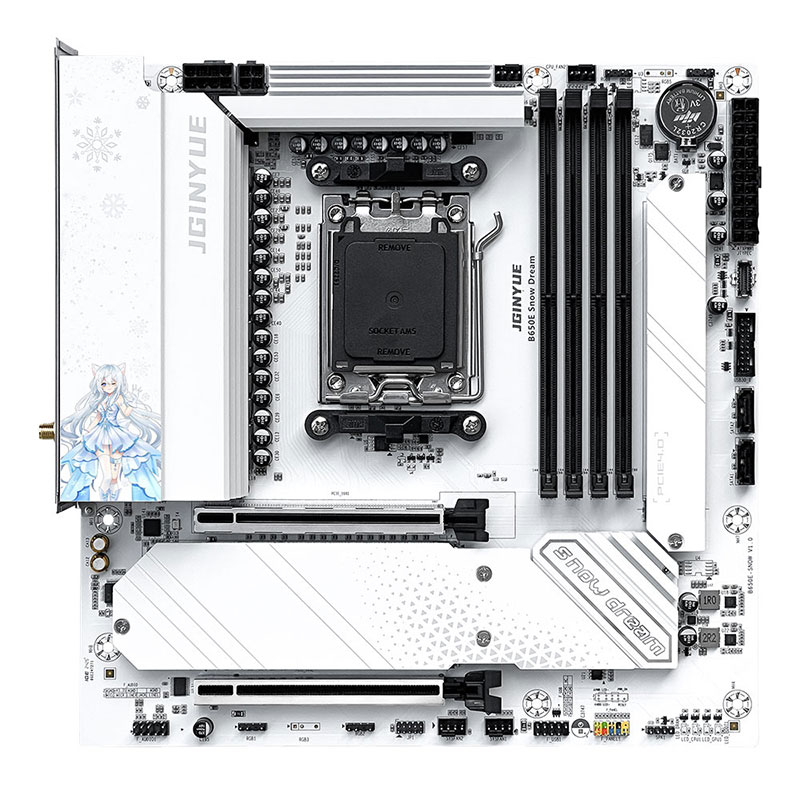 JGINYUE B650E Snow Dream AM5 M – Am5 Micro Atx Pcie 5.0 Motherboard Bewertung und Preis