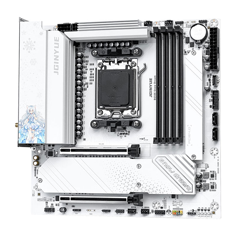JGINYUE B650E Snow Dream AM5 M – Am5 Micro Atx Pcie 5.0 Motherboard Bewertung und Preis